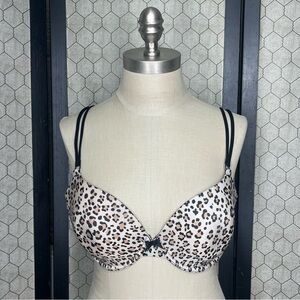 Victoria’s Secret Leopard Print Women's Demi Convertible Strap Underwire Bra